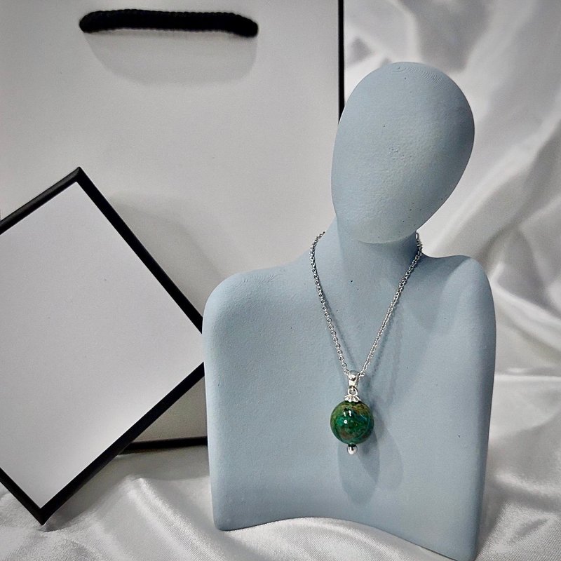 天然蓝铜矿项链 - 项链 - 宝石 多色