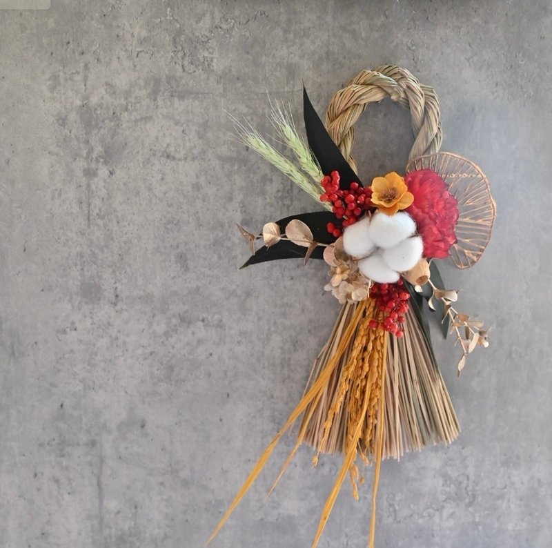 新春日式注连绳 - 干燥花/捧花 - 植物．花 多色
