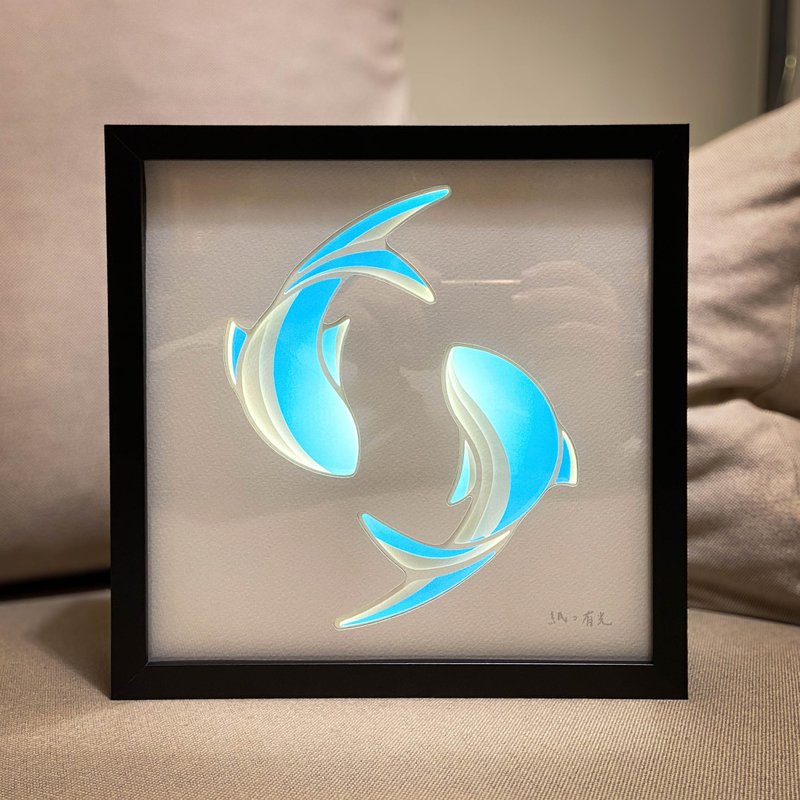 【双鱼】立体纸雕气氛灯 / 流动光影 × 浪漫意象 - 灯具/灯饰 - 纸 白色