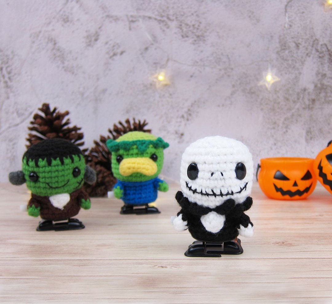 【万圣节】骷髅 杰克 /走路玩具 /Jack Skellington - 玩偶/公仔 - 其他人造纤维 黑色