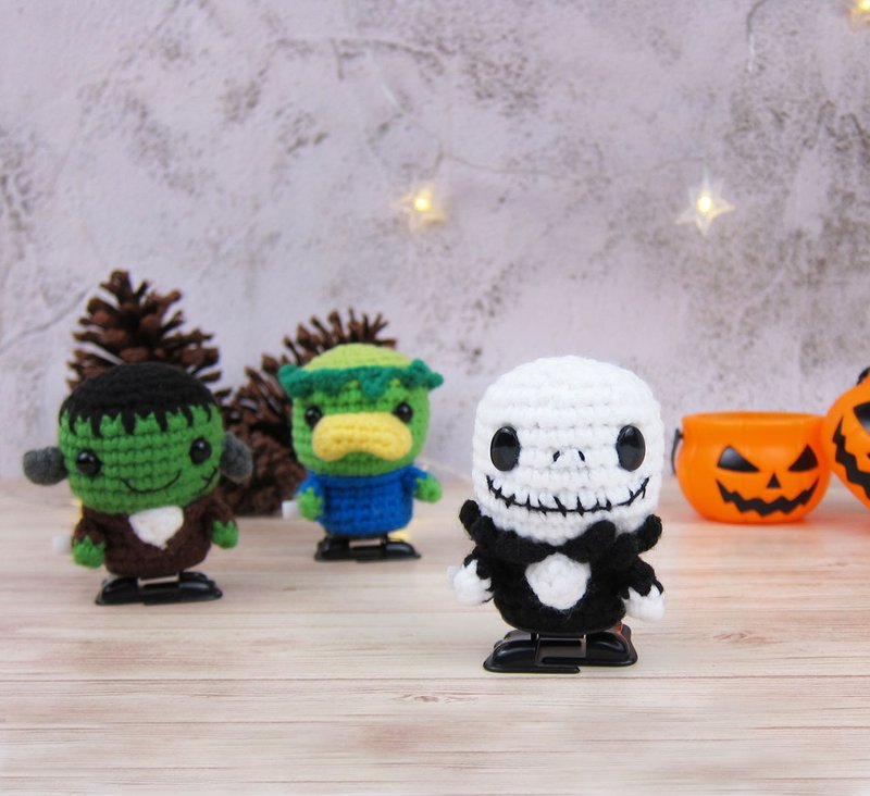 【万圣节】骷髅 杰克 /走路玩具 /Jack Skellington - 玩偶/公仔 - 其他人造纤维 黑色