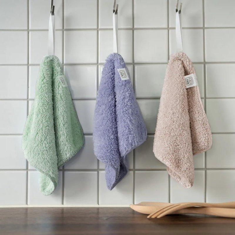 台湾制【巾朵云毛巾】超微细纤维极吸水抗菌擦手巾-3件组 - 其他 - 其他材质 多色