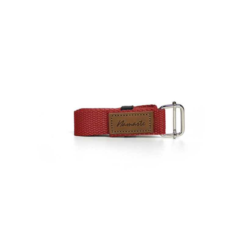 【NAMASTE】Iyengar Yoga Strap 艾扬格瑜珈绳(宽2.54cm) - 砖红 - 运动/健身用品 - 棉．麻 红色