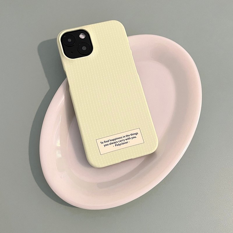 黄绿色虚线iphone壳 - 手机壳/手机套 - 其他材质 黄色