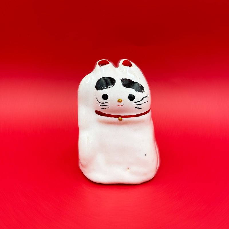 街头开运招财猫_mi-mi-mauh-mauh咪咪猫猫系列_#03 - 摆饰 - 陶 白色
