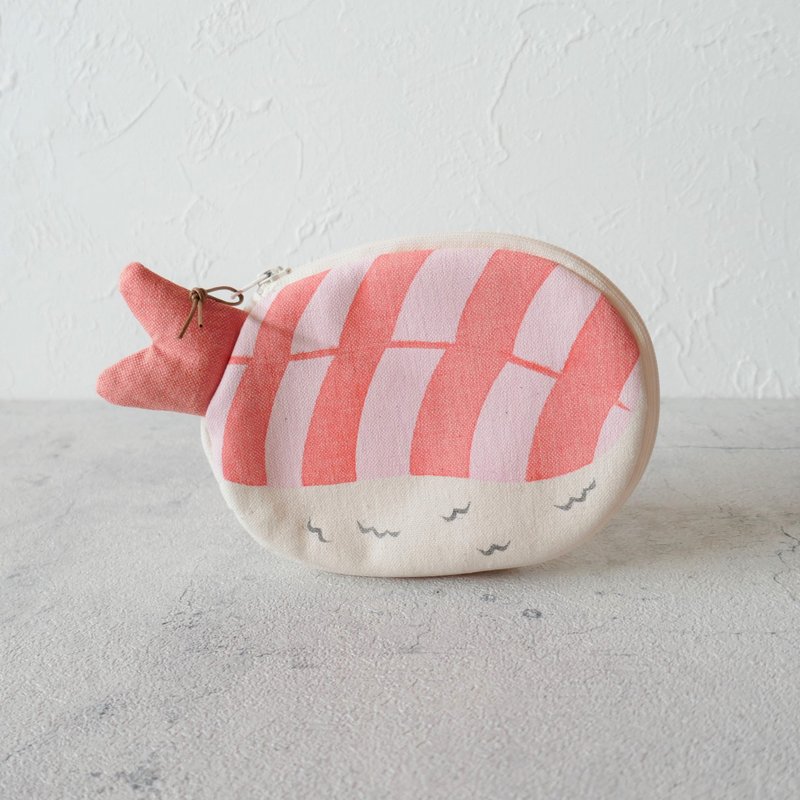 虾寿司造型收纳包 - 化妆包/杂物包 - 棉．麻 粉红色