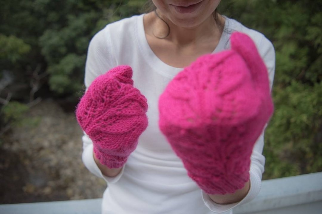 Pink Punch Mitten - 手套 - 其他材质 粉红色