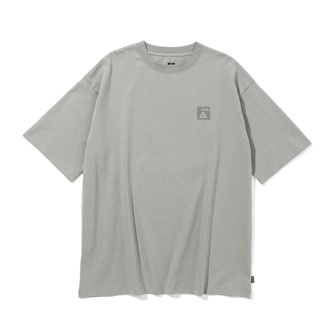 日本限定 POLER SUMMIT RELAX FIT TEE 经典LOGO舒适宽版短T / 灰 - 男装上衣/T 恤 - 棉 灰色