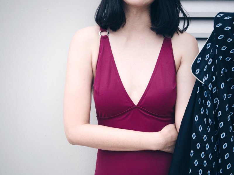 swimwear - collection "donut" / red garnet / size s. - 其他 - 其他材质 