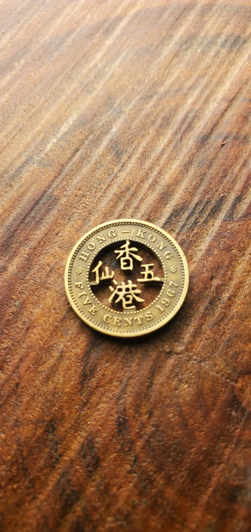 硬币改造饰物 (香港五仙) - 其他 - 其他金属 金色