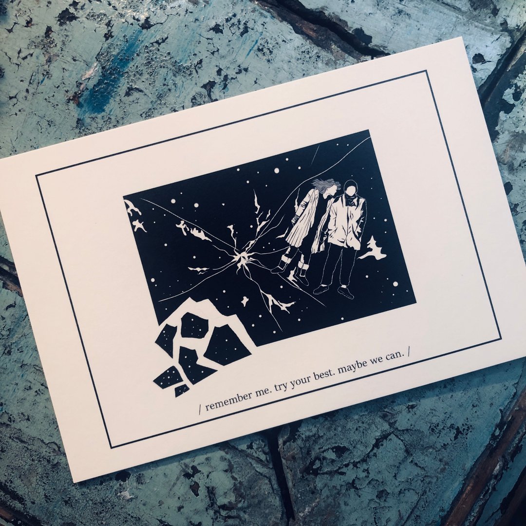 Movie series - postcard no.10 - 卡片/明信片 - 纸 白色