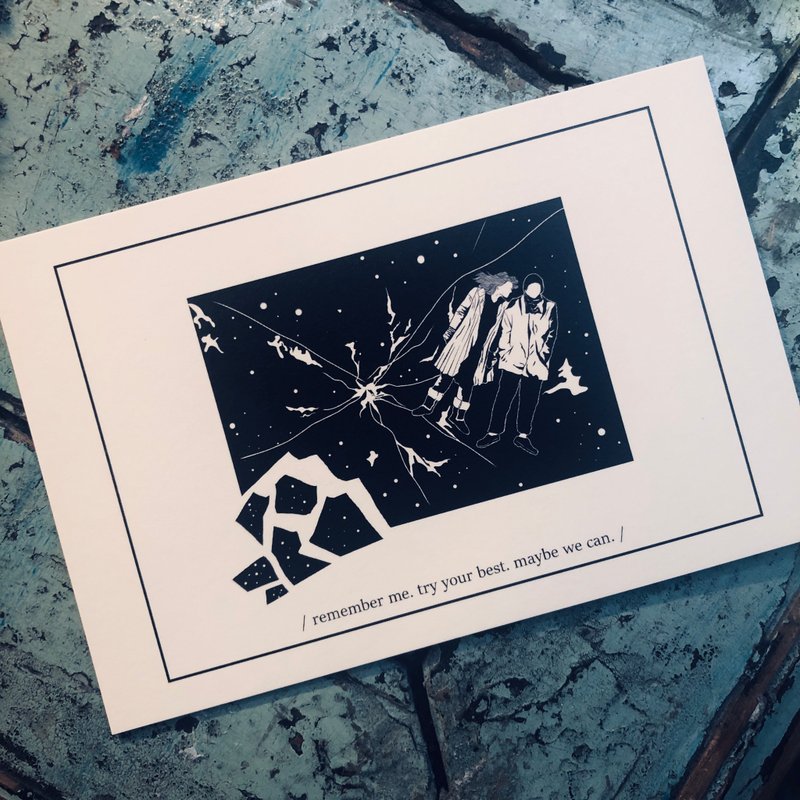 Movie series - postcard no.10 - 卡片/明信片 - 纸 白色