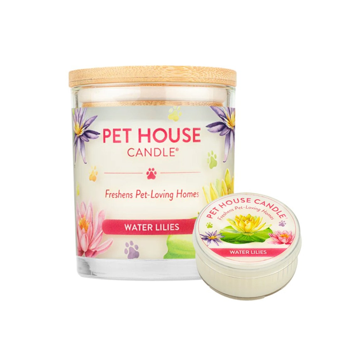 【美国PET HOUSE】室内除臭宠物香氛蜡烛-睡莲 - 蜡烛/烛台 - 蜡 黄色