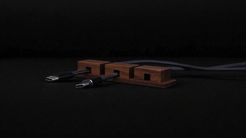 WKxGS-整线器 - 卷线器/电线收纳 - 木头 咖啡色