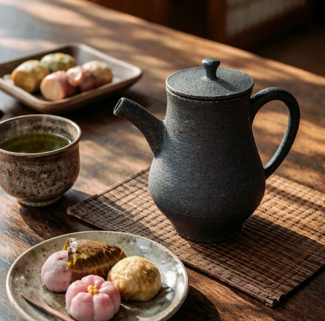 柴烧黑土正把茶壶 / 个人 130cc 小壶  / 小平凡手作 - 茶具/茶杯 - 陶 
