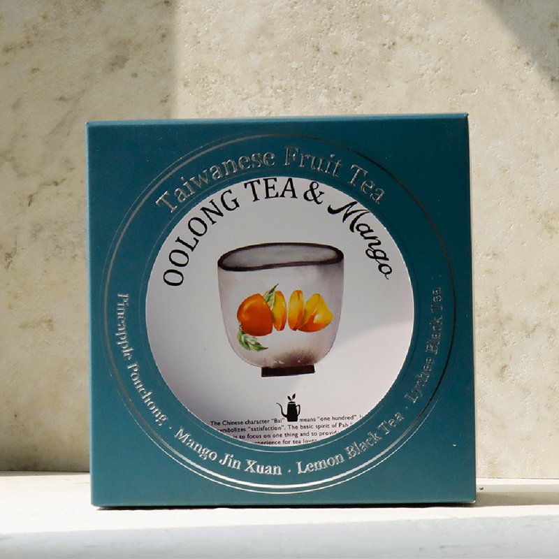 【百二岁】在地水果茶 /  芒果金萱 8入 - 茶 - 纸 蓝色