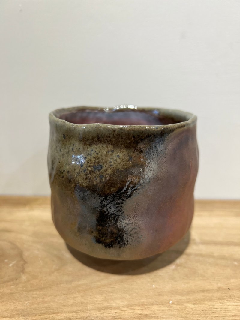 柴烧茶碗 - 茶具/茶杯 - 陶 金色