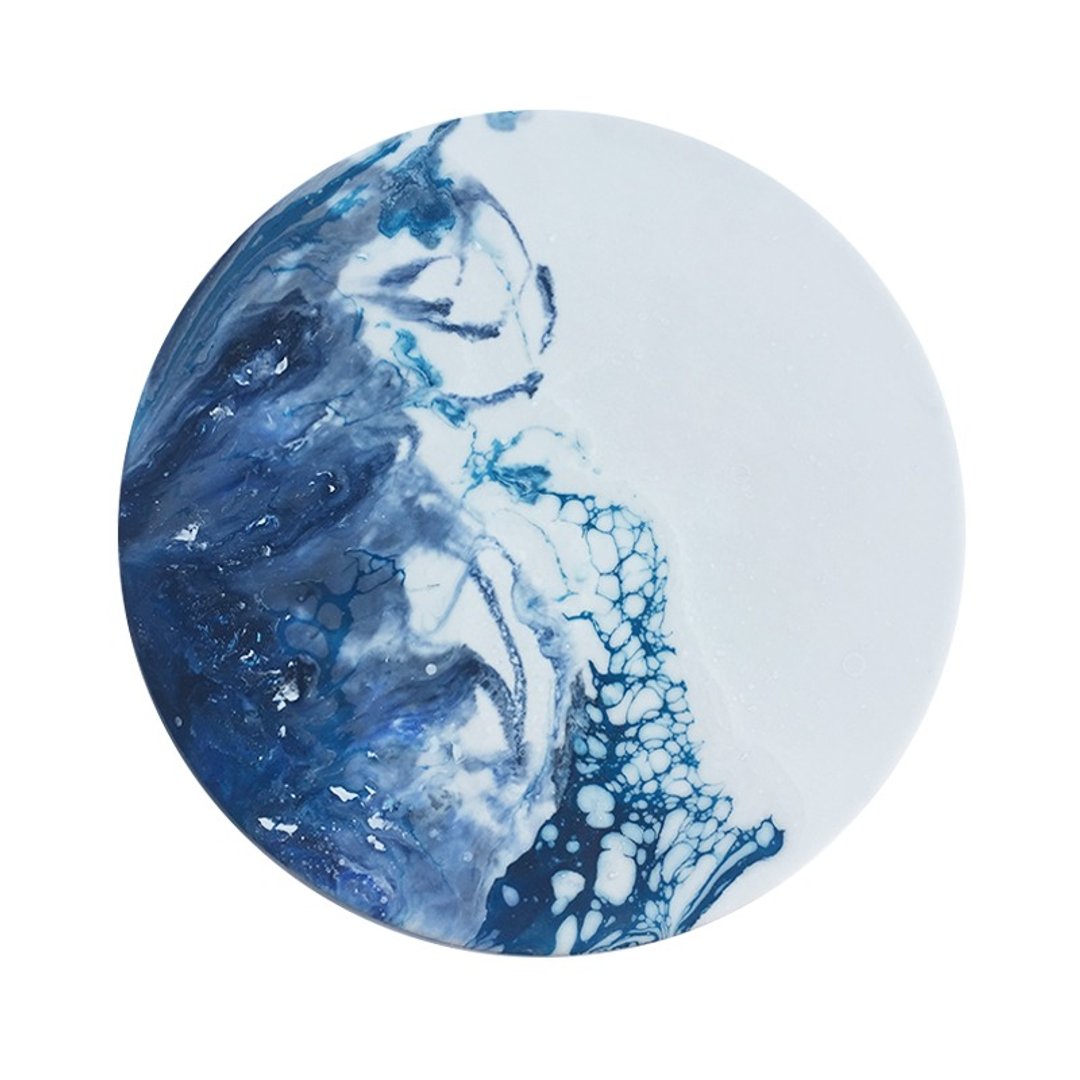 Arctic Ice Planet 冰川流・月球体・手工挂墙装饰 30cm - 摆饰 - 塑料 蓝色
