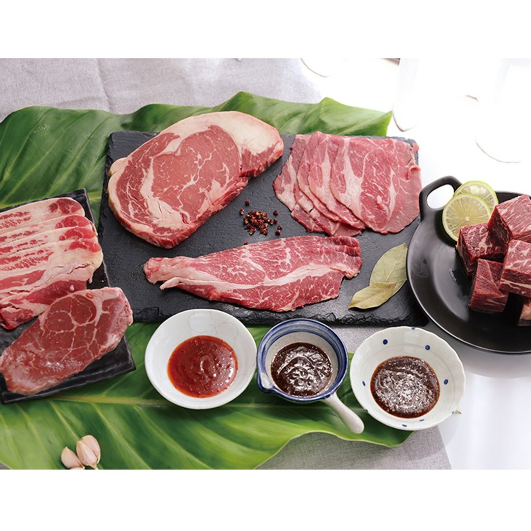 【包邮/烤肉】冷藏熟成牛│双人好飨组_8/24前下单送骰子牛*1 - 其他 - 新鲜食材 红色
