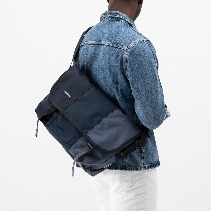 TIMBUK2 CLASSIC MESSENGER 经典邮差包 M 灰蓝黑拚色 - 侧背包/斜挎包 - 其他材质 多色