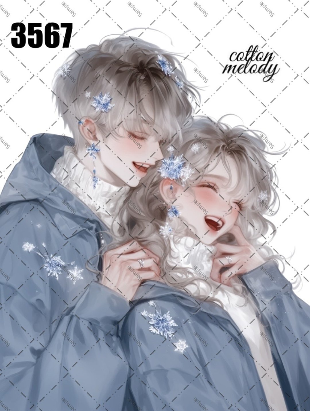 original sticker no.3567 人物贴纸 原创贴纸 原创人物贴纸 装饰贴纸 cotton melody - 贴纸 - 纸 