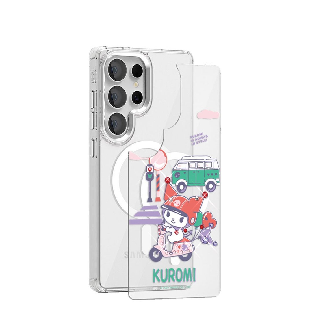 Samsung S26/S25/S24系列 可拆式磁吸片材彩钻壳 - 机车酷洛米 - 手机壳/手机套 - 其他材质 多色