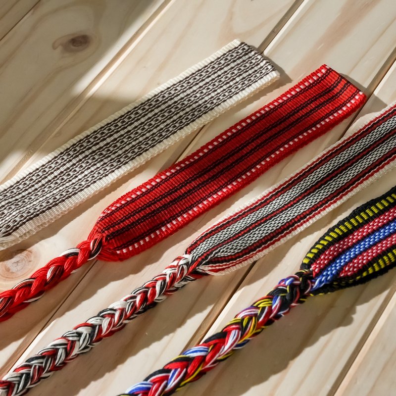 【原风艺站】手工平织头带 | 原住民 族服 台湾印象 丰年祭 - 发带/发箍 - 其他材质 红色