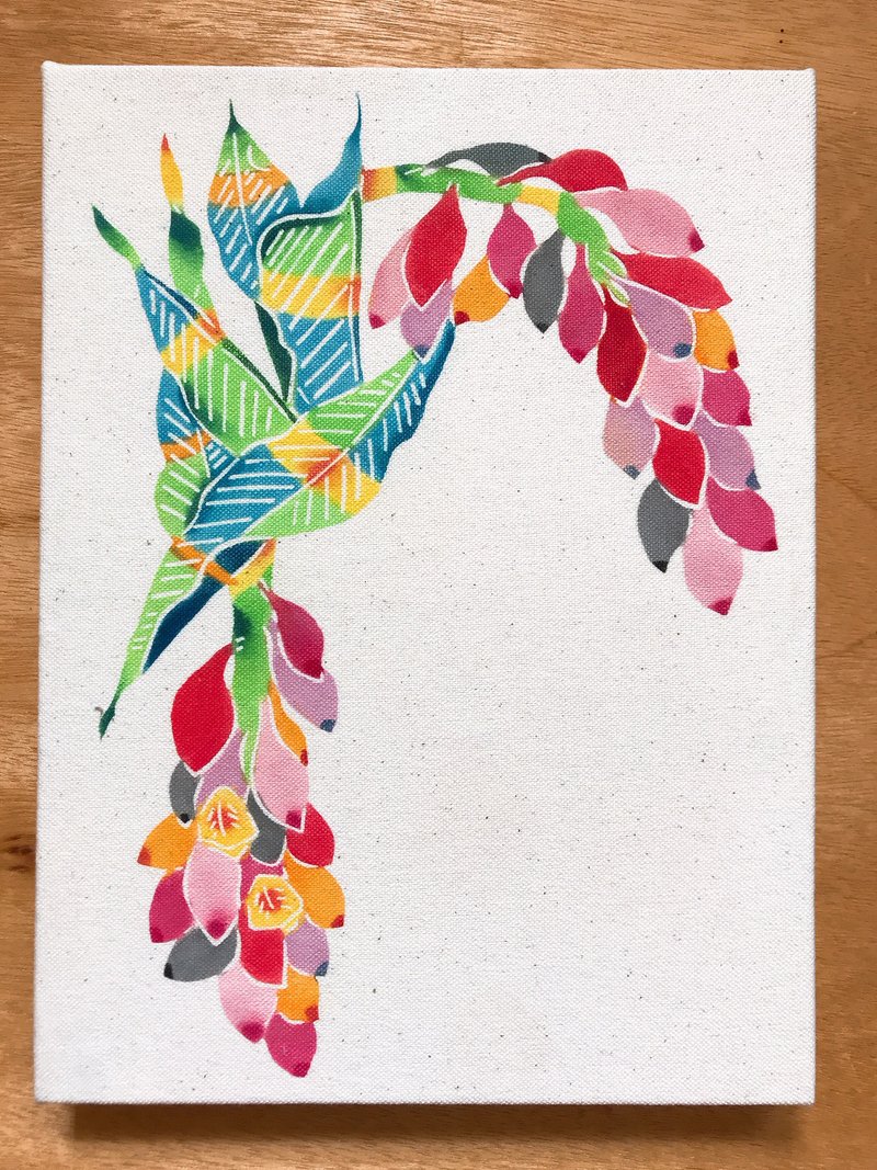 Interior fabric panel Design depicting Okinawa flowers - 墙贴/壁贴 - 棉．麻 多色