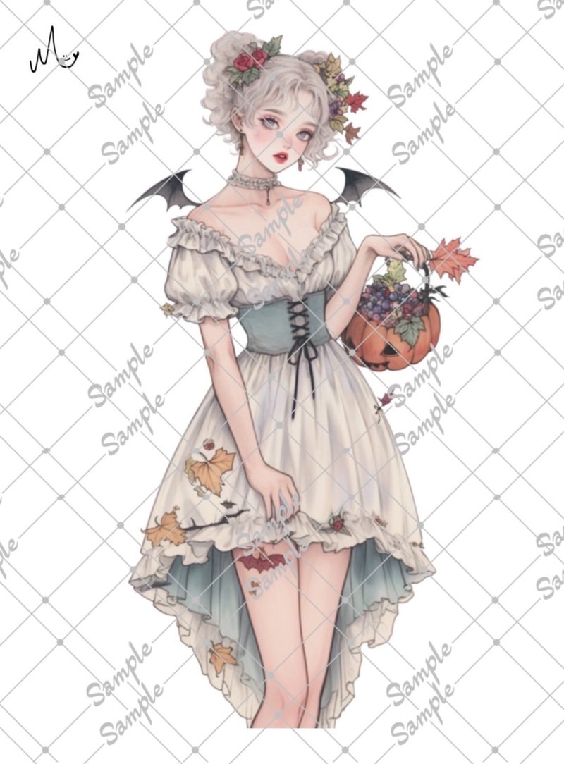 原创人物贴纸 8月新品 - 贴纸 - 纸 