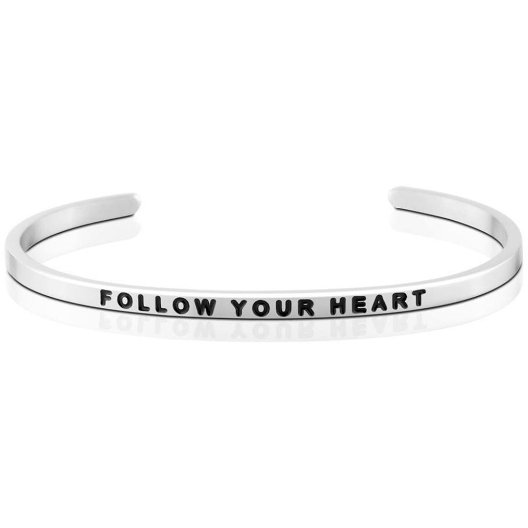 Mantraband悄悄话许愿手环- Follow your heart - 手链/手环 - 其他金属 多色