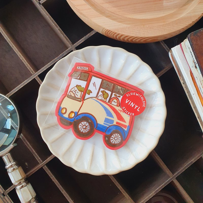 快速巴士乙烯基贴纸 - 贴纸 - 其他材质 多色