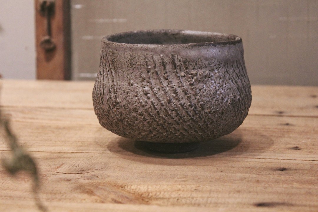 灰釉茶碗 - 茶具/茶杯 - 陶 灰色
