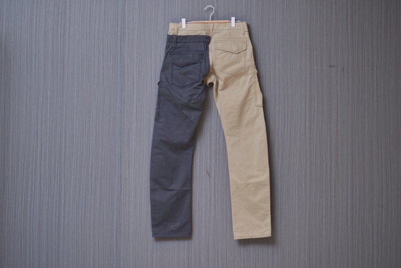 R+F5刷新【改造公式F】裤子+裤子=裤子 - 中性裤装 - 聚酯纤维 透明