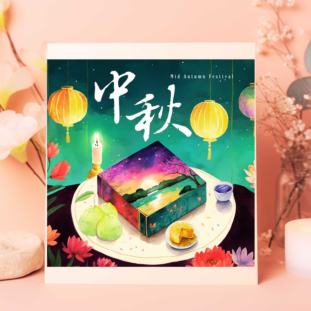 中秋节数位电子卡片/印刷品可供商业用途/个人公司企业中秋节贺卡 - 电子喜帖/贺卡/邀请函 - 其他材质 