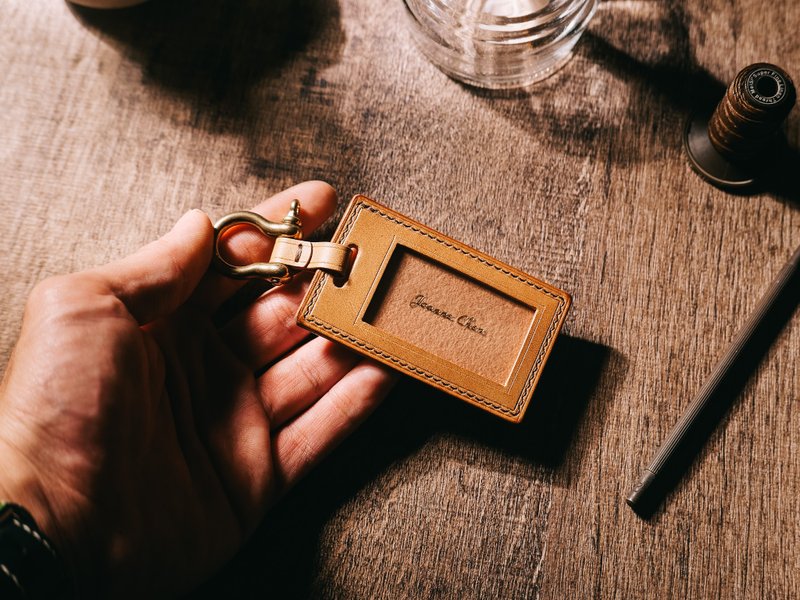 【定制化 圣诞礼物 】黄铜马蹄扣皮革钥匙圈・圣诞礼物 (绘师 - 钥匙链/钥匙包 - 真皮 