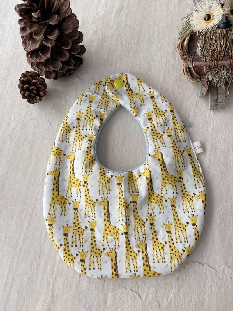 吉拉芙的兜     手工纯棉六层纱水滴围兜/可双面用 - 围嘴/口水巾 - 棉．麻 多色