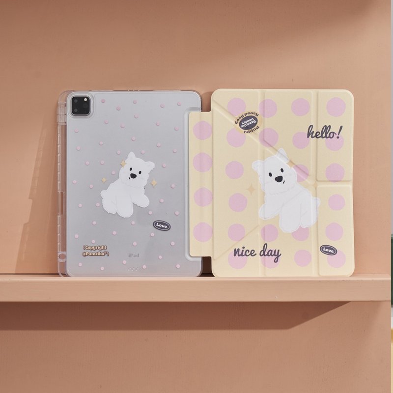 粉色波点西高地iPad壳 平板电脑保护套 - 平板/电脑保护壳 - 其他材质 