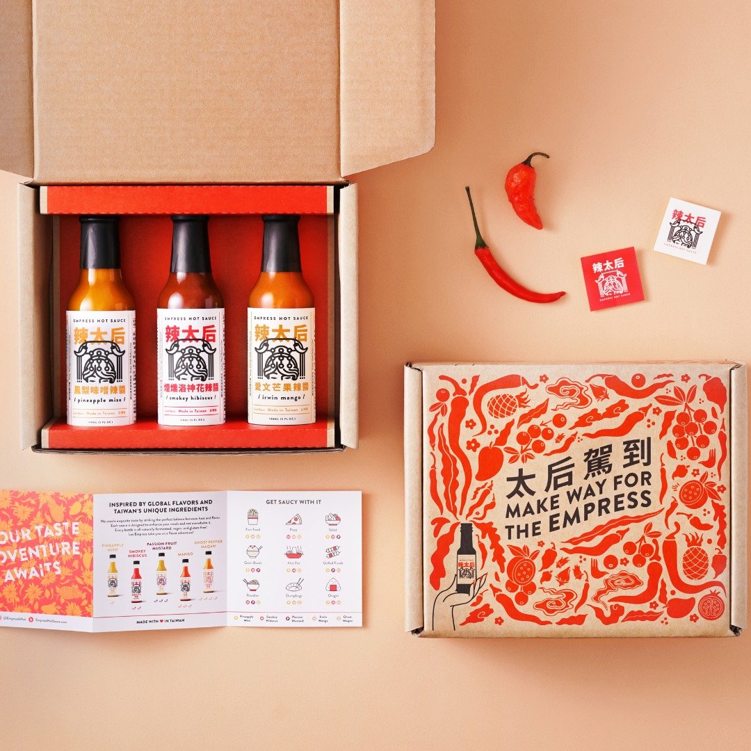 【送礼必备】三瓶正装小辣组 (凤梨味噌、洛神花、爱文芒果) - 酱料/调味料 - 玻璃 