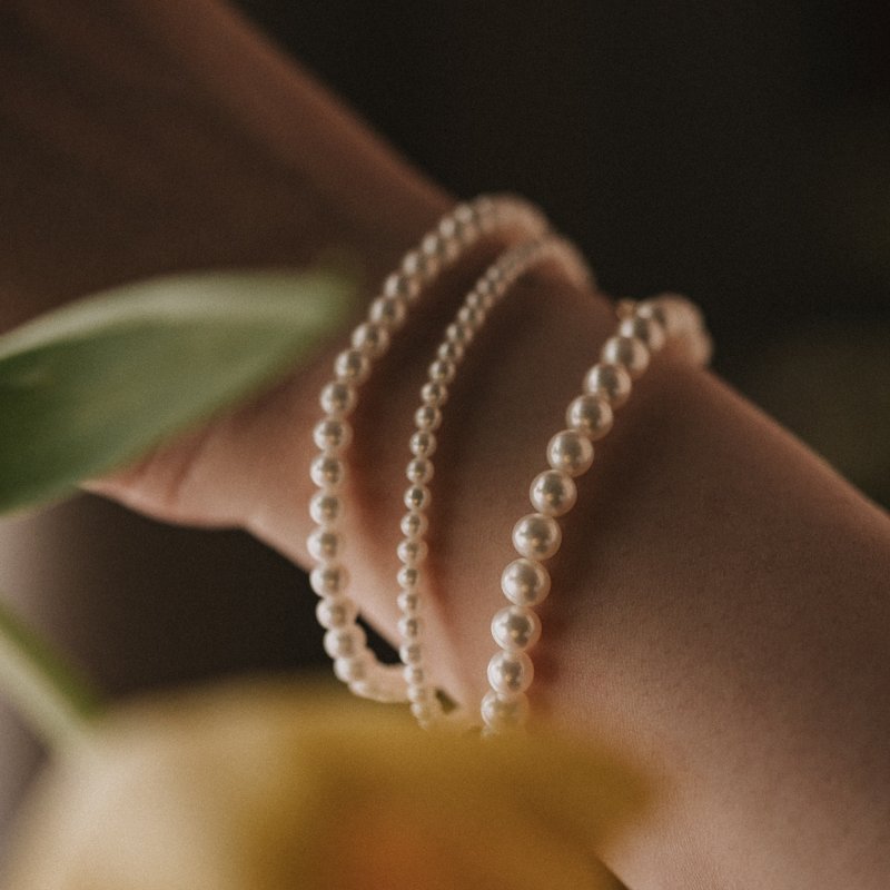 Julia_白色珍珠手链 - 手链/手环 - 珍珠 白色