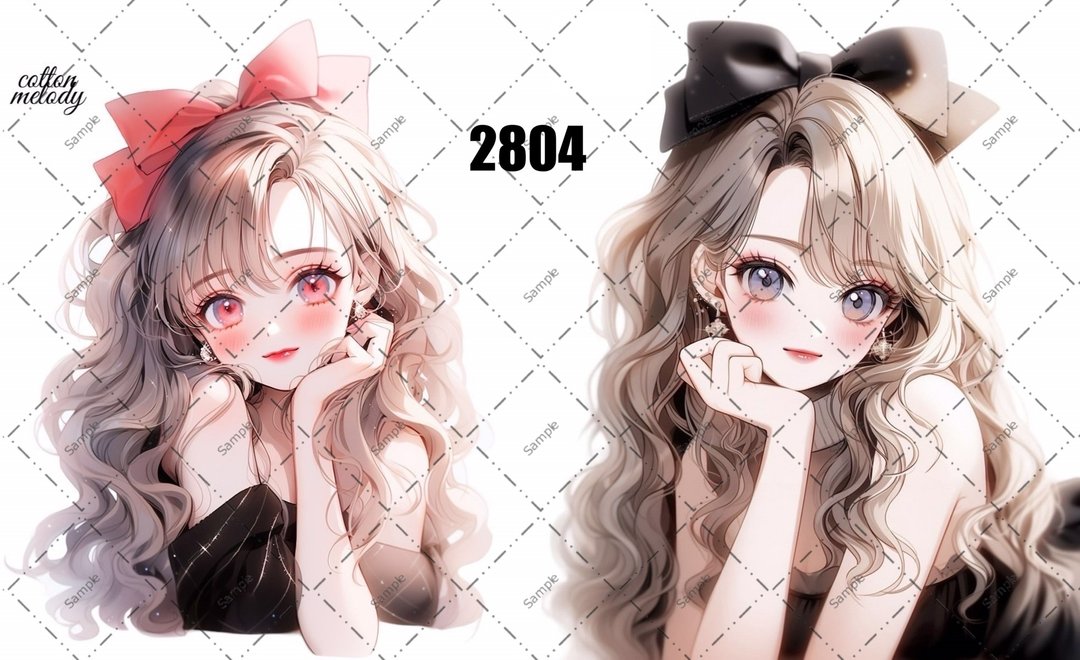 original sticker no.2804 人物贴纸 原创贴纸 原创人物贴纸 装饰贴纸 cotton melody - 贴纸 - 纸 