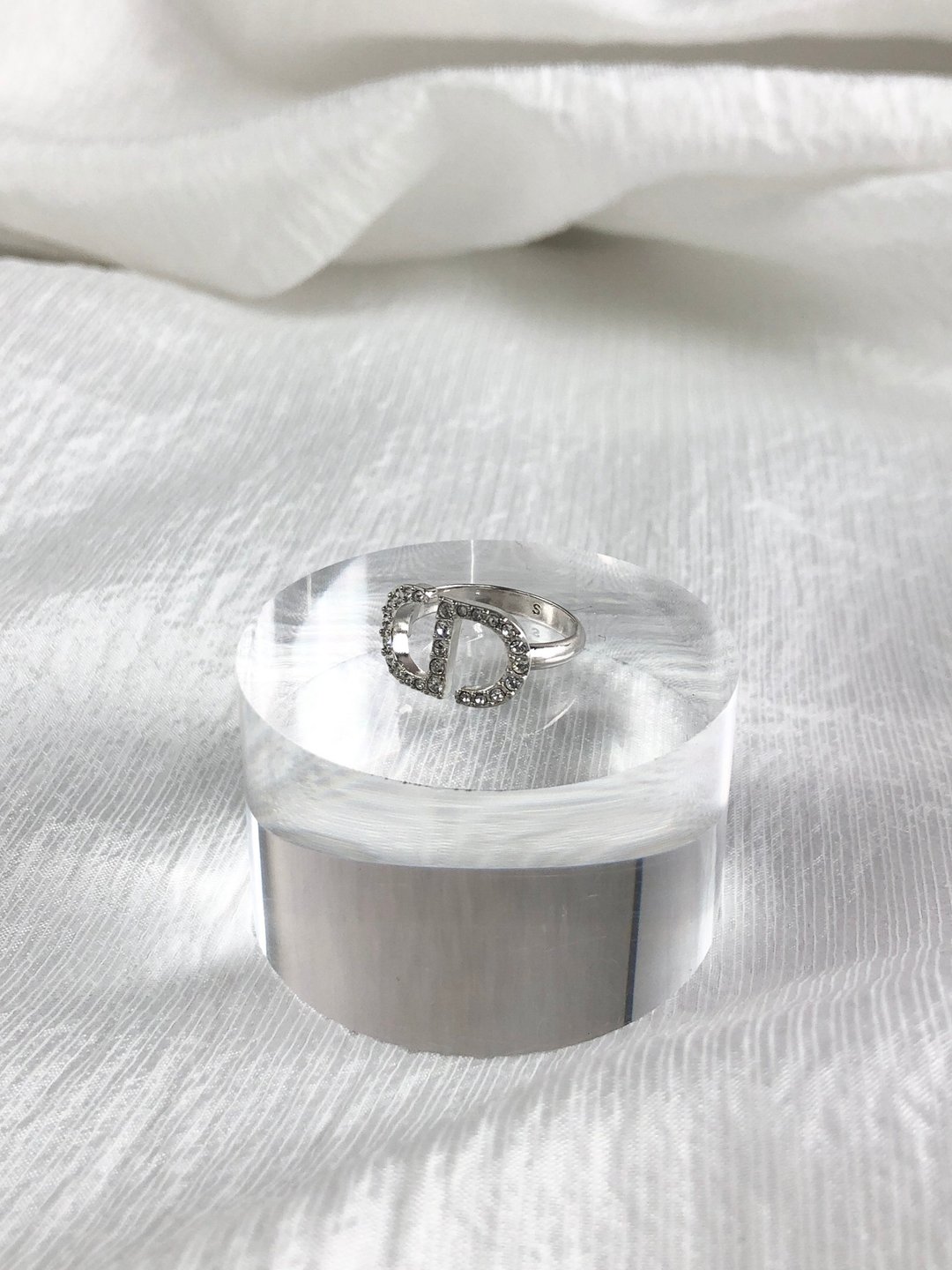 【日本直送 名牌中古包】Christian Dior クリスチャン ディオール 戒指 银色 PETIT CD vintage 经典 di6pz4 - 戒指 - 其他材质 银色