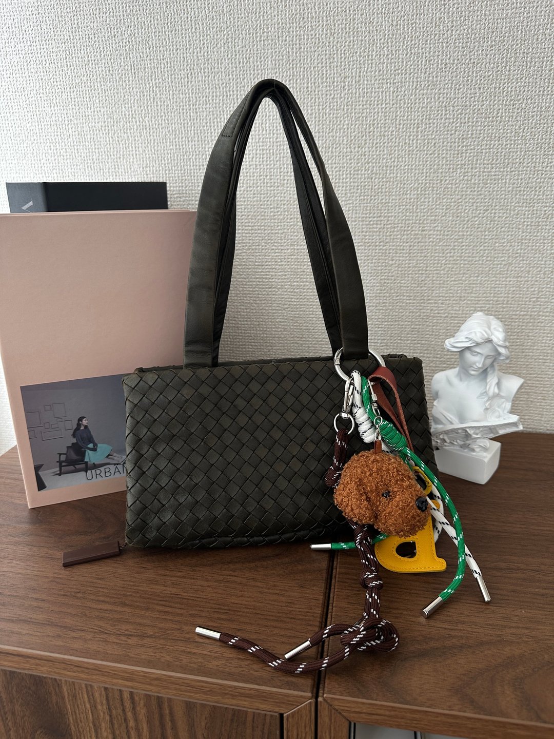 中古包 Bottega Veneta 宝缇嘉 橄榄绿编织Hobo 包 - 手提包/手提袋 - 真皮 绿色