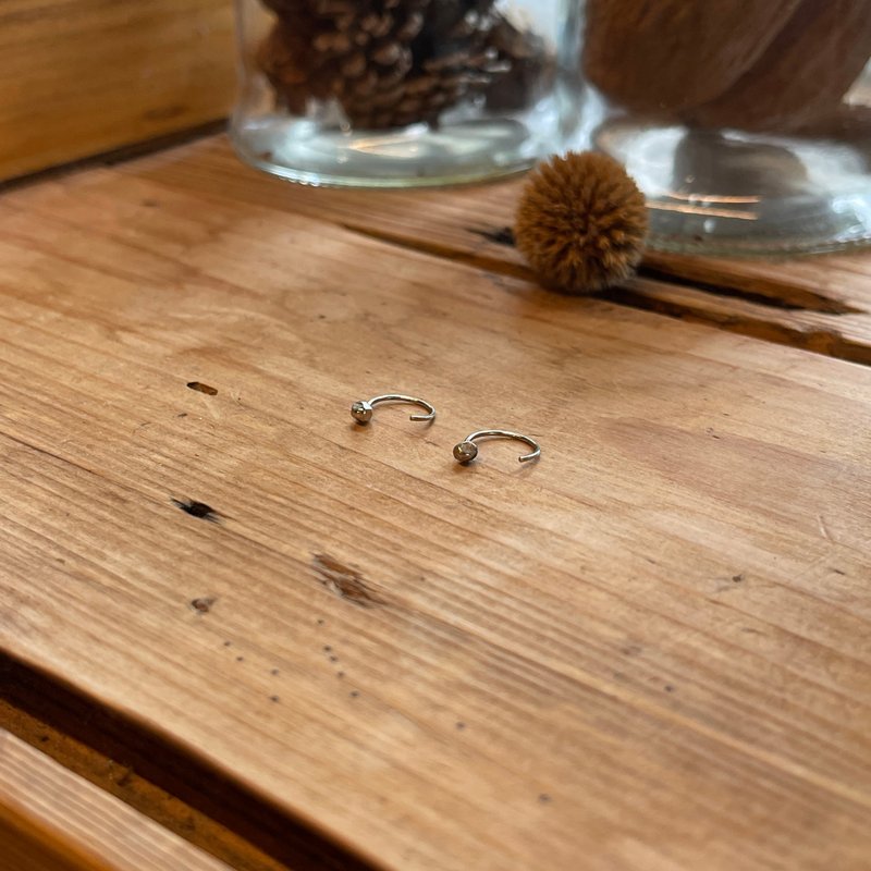 我就是不要耳扣-小点 - 耳环/耳夹 - 纯银 