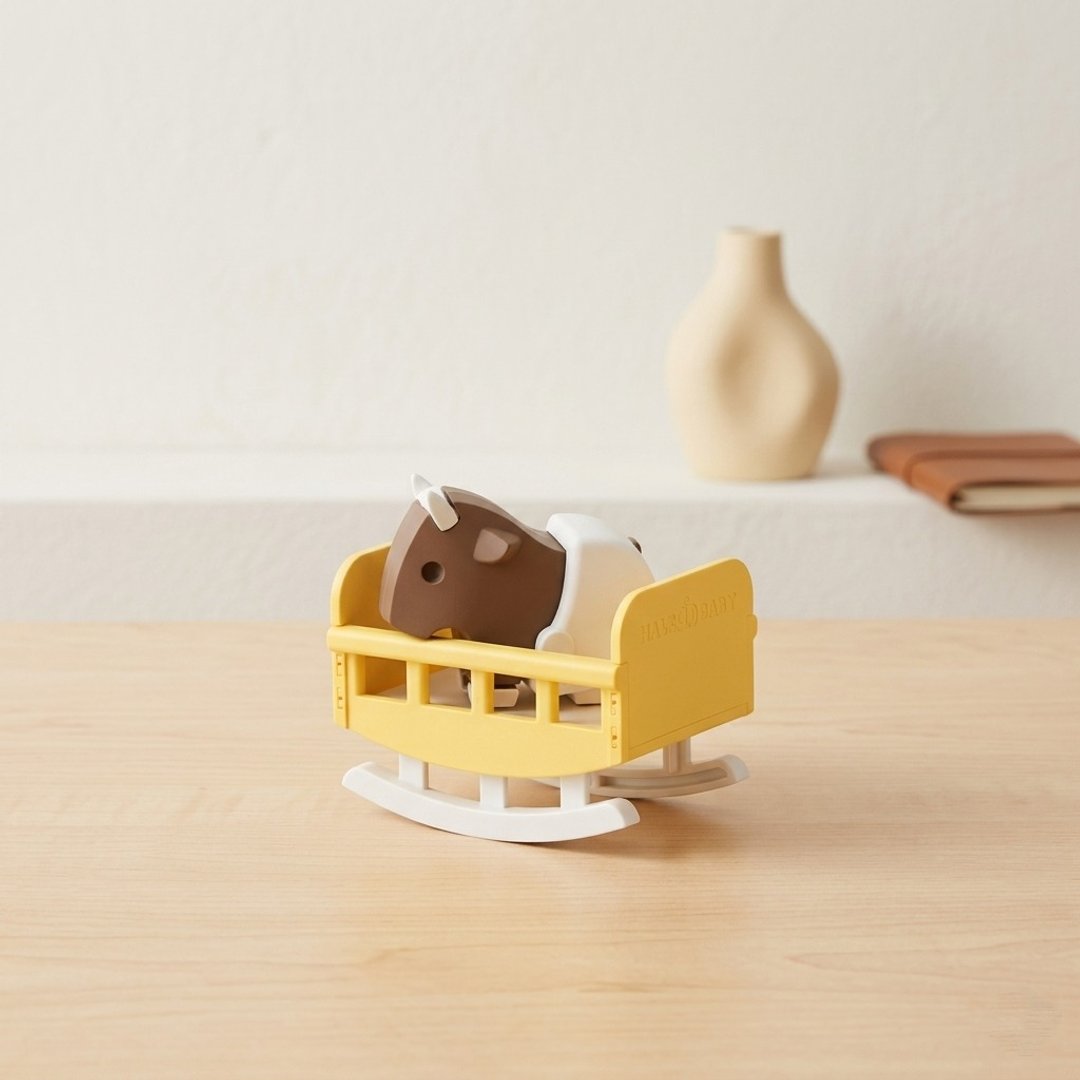 Halftoys Baby Animal 野牛STEAM教育玩具 - 摆饰 - 塑料 多色