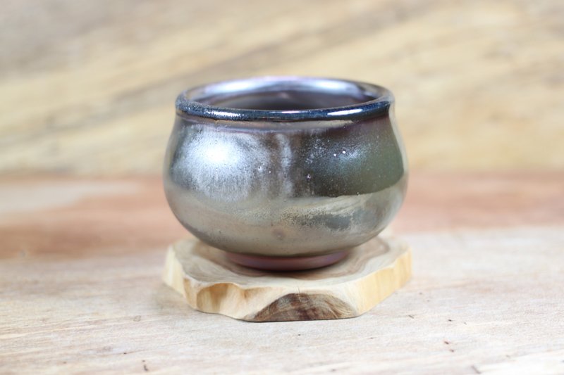 【沐春生活】柴烧 天目釉 茶碗 陶艺名家叶敏祥手工作品 - 茶具/茶杯 - 陶 