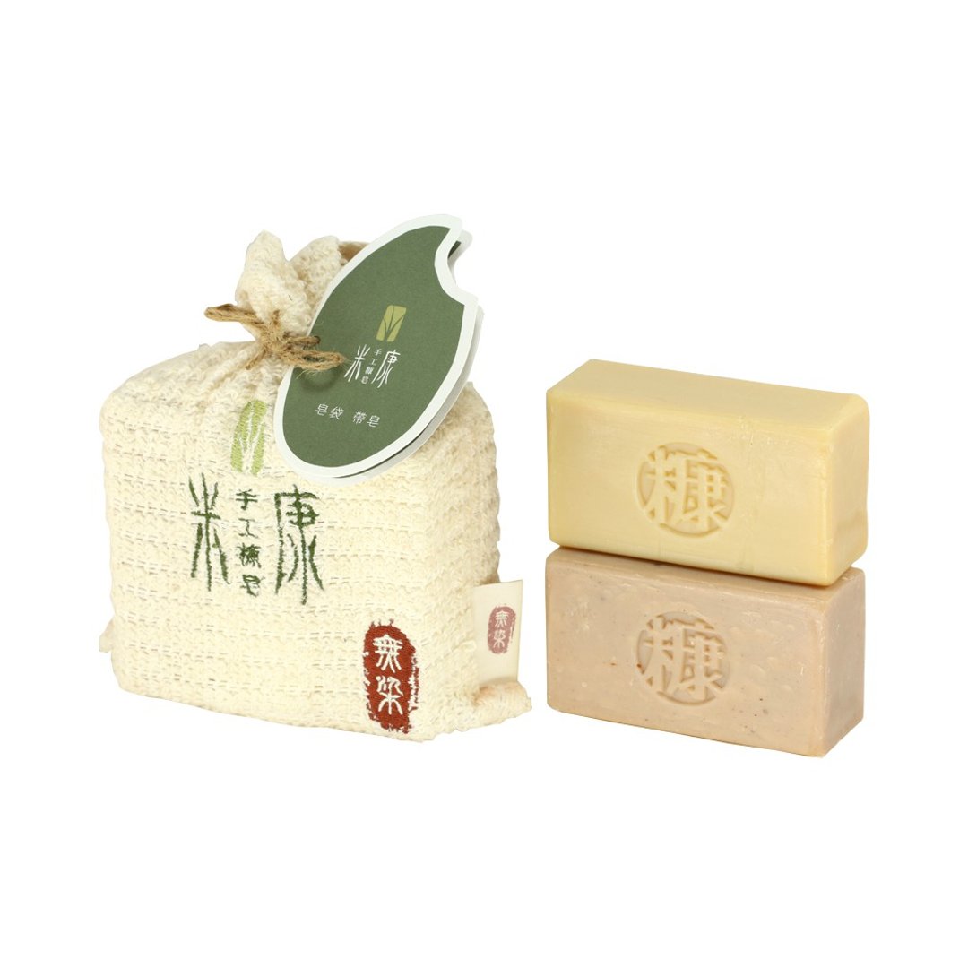 皂袋2入组|可任选2个裸皂|冷制手工皂 - 肥皂/手工皂 - 其他材质 白色