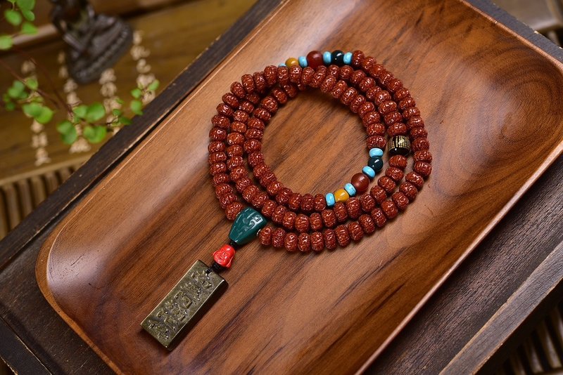 108颗小金刚菩提多圈手链 五瓣南瓜桩精品货头 矮桩无修 闷扁肉 - 手链/手环 - 其他材质 