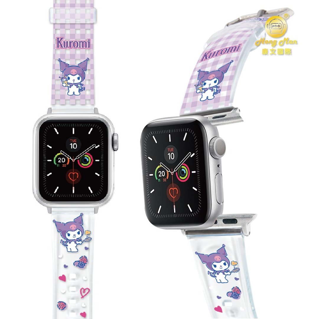 三丽鸥系列 酷洛米 Apple Watch PVC 果冻透明表带 KU 馥郁莓果 - 其他 - 塑料 