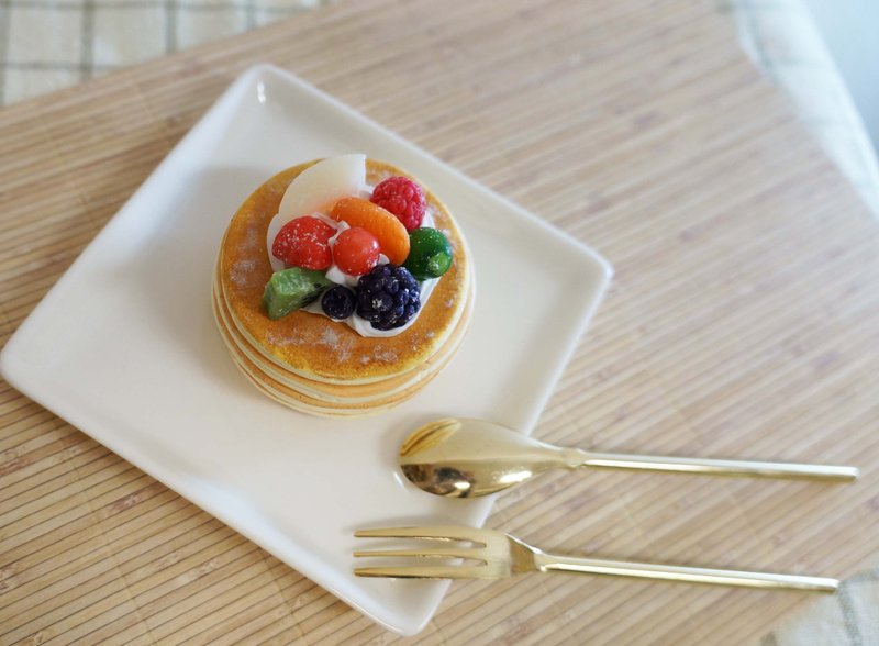 综合水果美式松饼 树脂黏土 接单订制 - 印章/印台 - 粘土 橘色