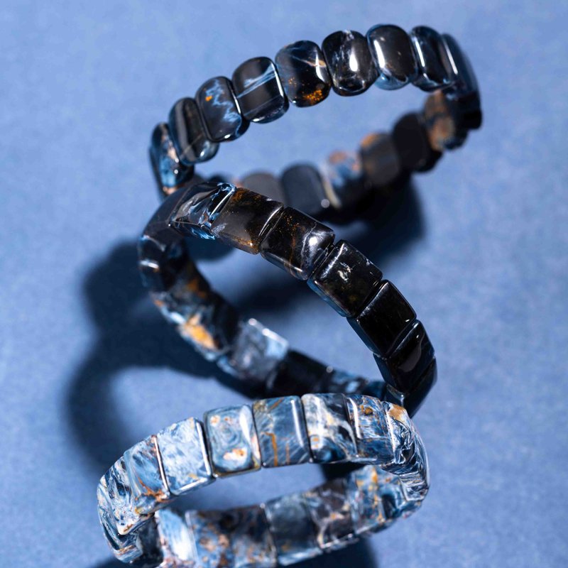 彼得石5A手排 | 天然水晶手链 男士水晶手链礼物 - 手链/手环 - 水晶 蓝色